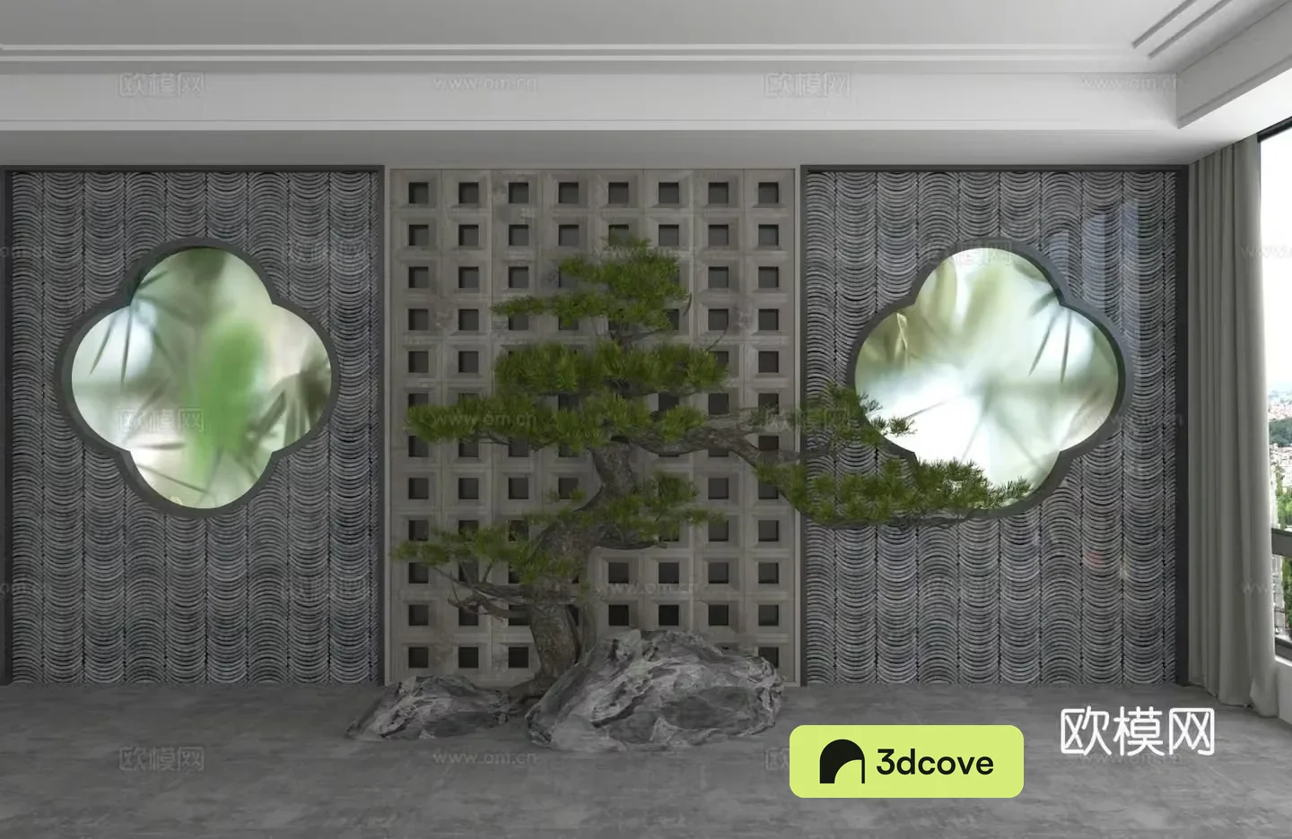 Modern background wall