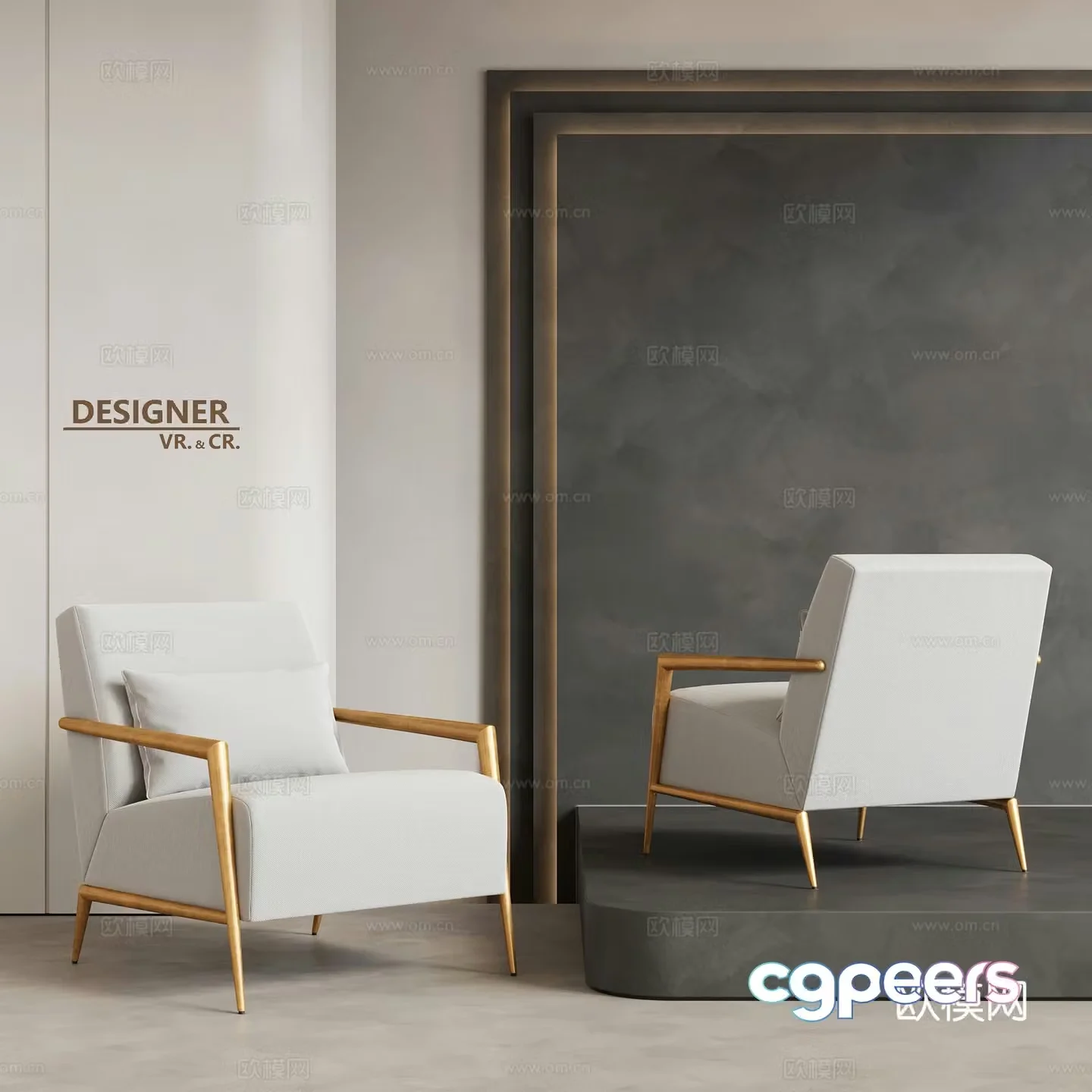 Modern single sofa sofa chair leisure chair 3d model