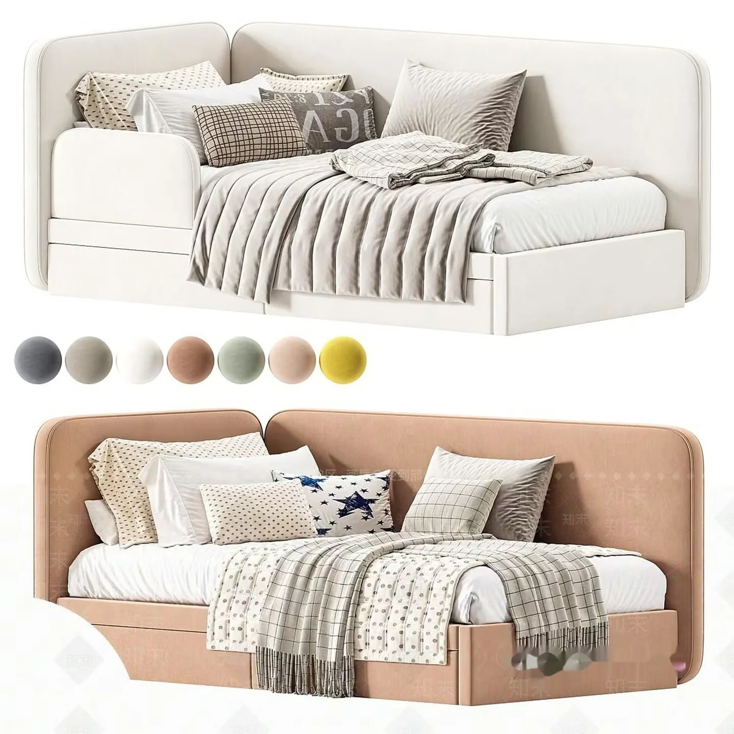 Cozy Bedroom Furniture 3D Model – 15215 – VRAY Render