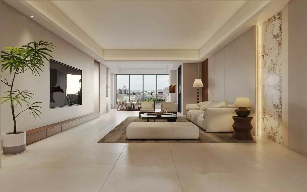 Modern Living Room 3D Model – 3223 – VRAY Render