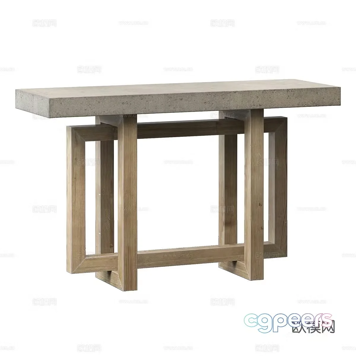 New Chinese style Wasabi Entrance Scenery Terrace Entrance Table 3D Model
