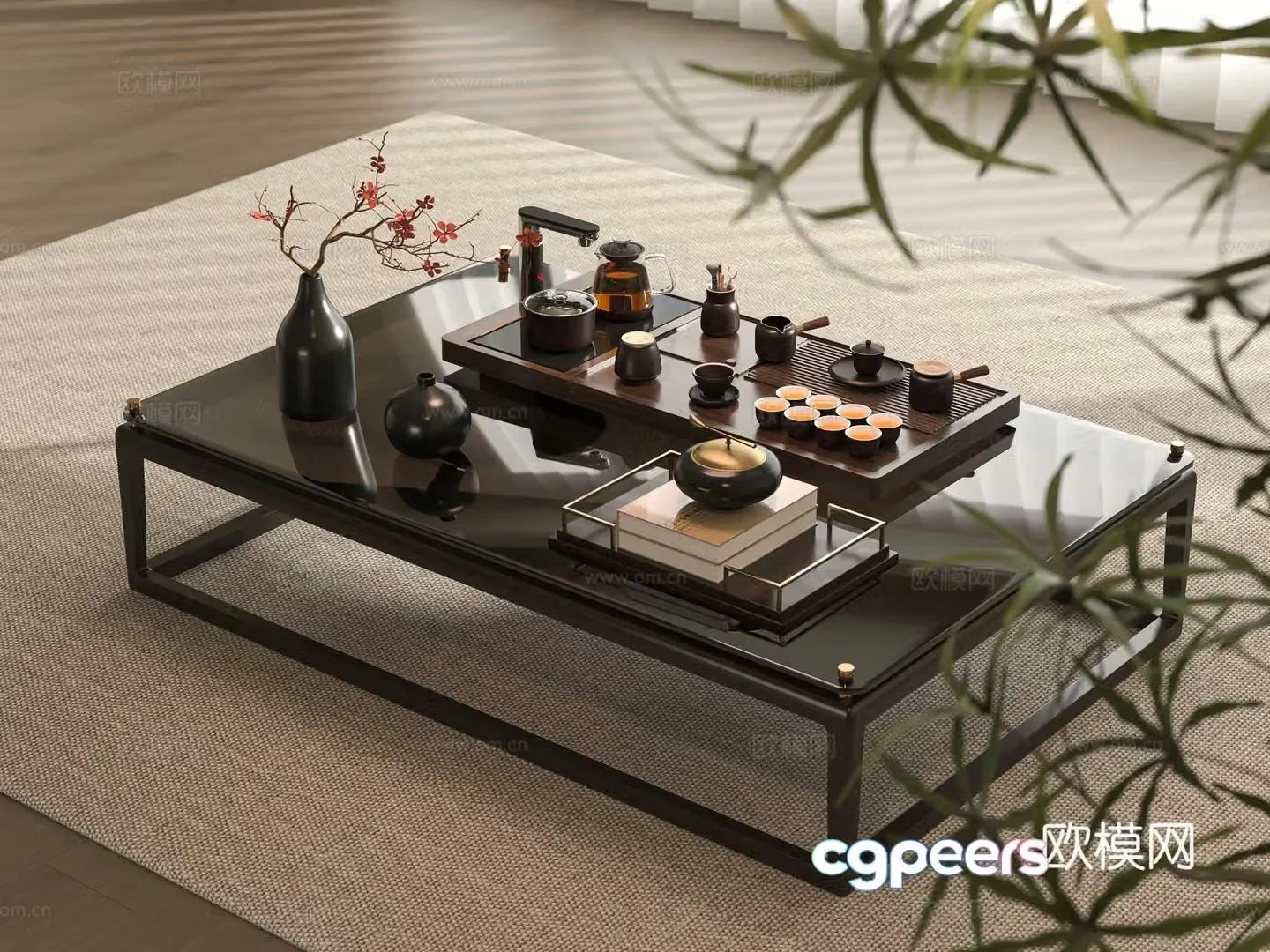 New Chinese coffee table 3D model