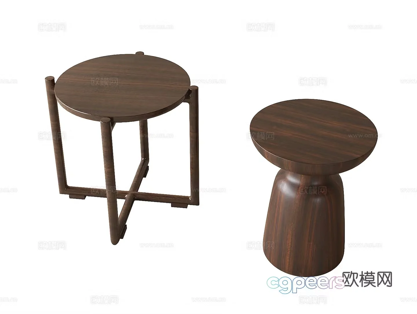 New Chinese style side angle 3D model