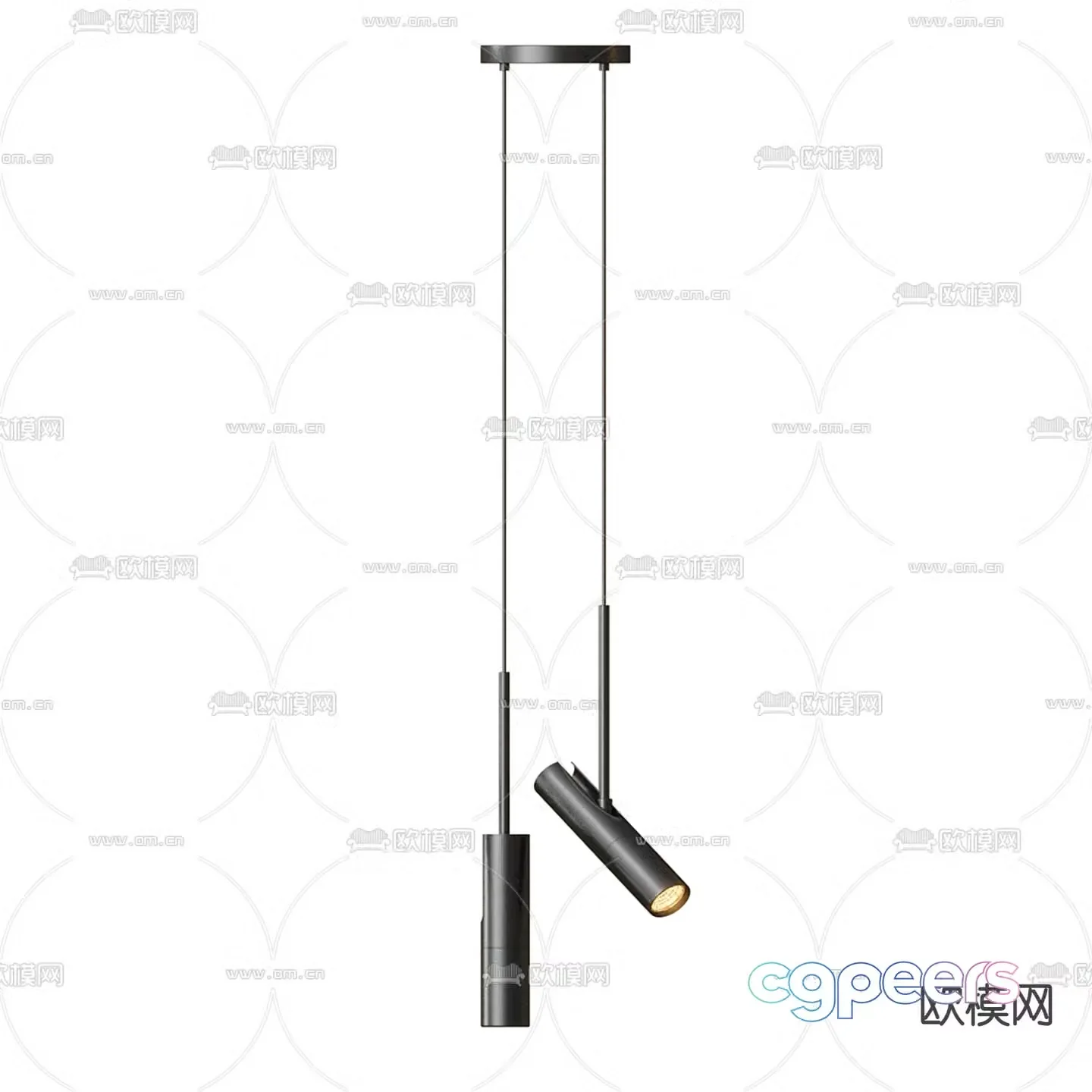 Laira simple chandelier 3d model
