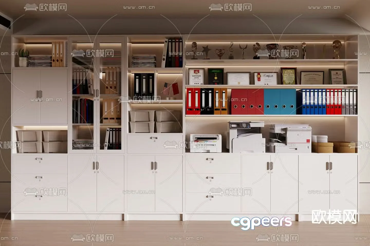 File cabinet filing cabinet information cabinet office supplies 3d model