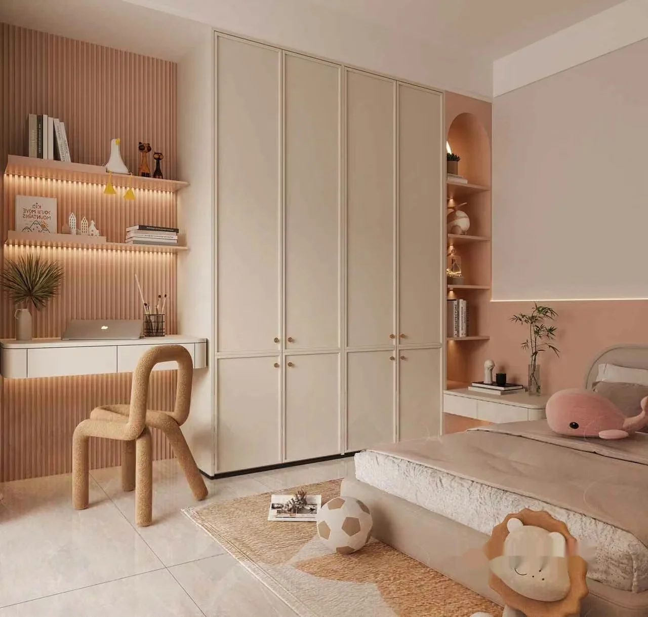 Cozy Kids’ Bedroom 3D Model – 12503 – VRAY Render
