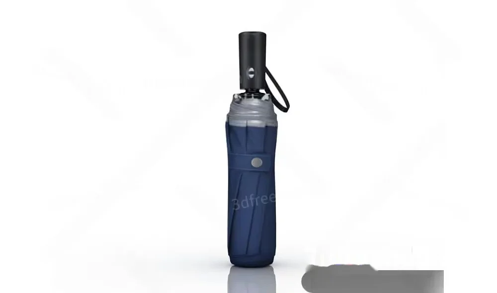 Blue Umbrella 3D Model – 9639 – VRAY Render