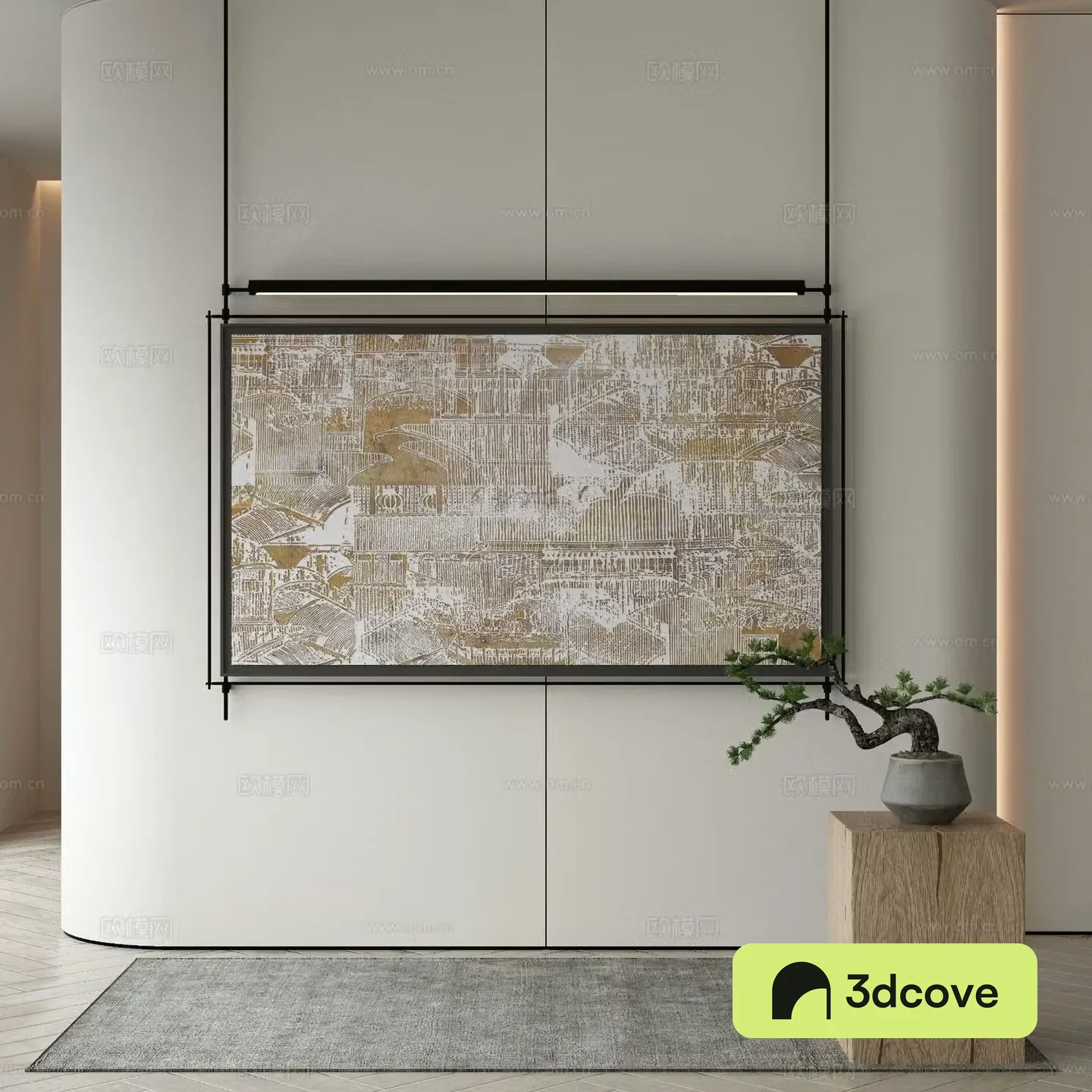 New Chinese texture painting decorative painting