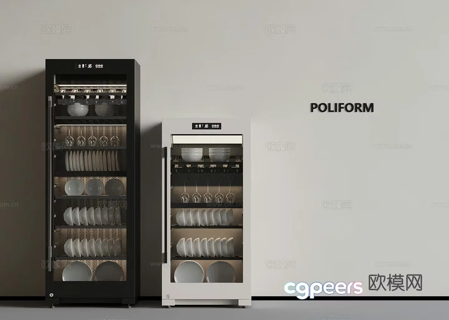 Disinfection cabinet Modern disinfection cabinet Dishwasher cabinet 3d model