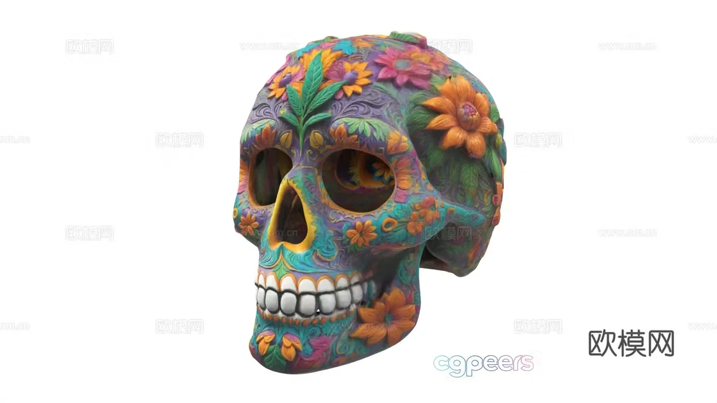 Art Skeleton Folk Skeleton Priest Skeleton Ritual Skeleton Ornament 3D Model