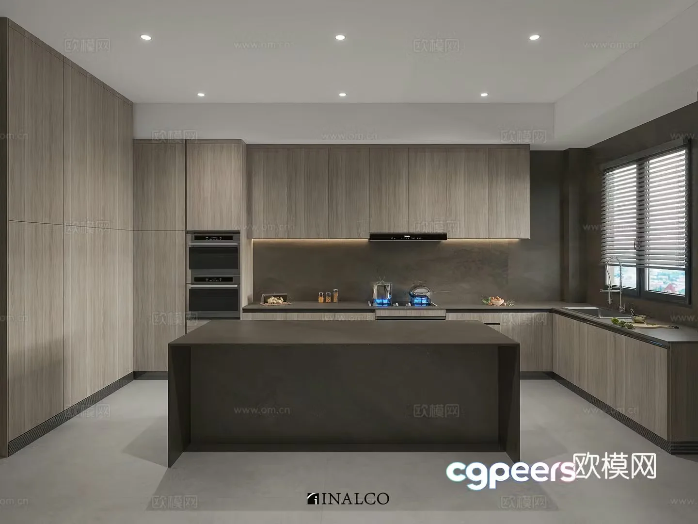 Modern kitchen 3d model 3d model