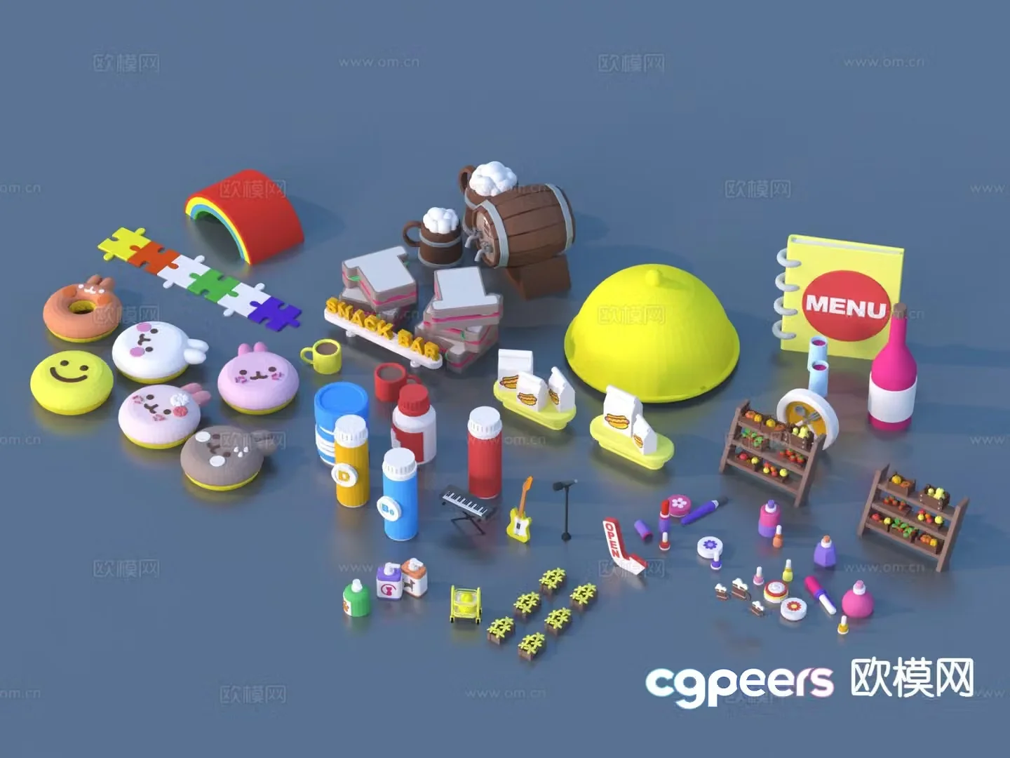 Cartoon toy sketch 3d model