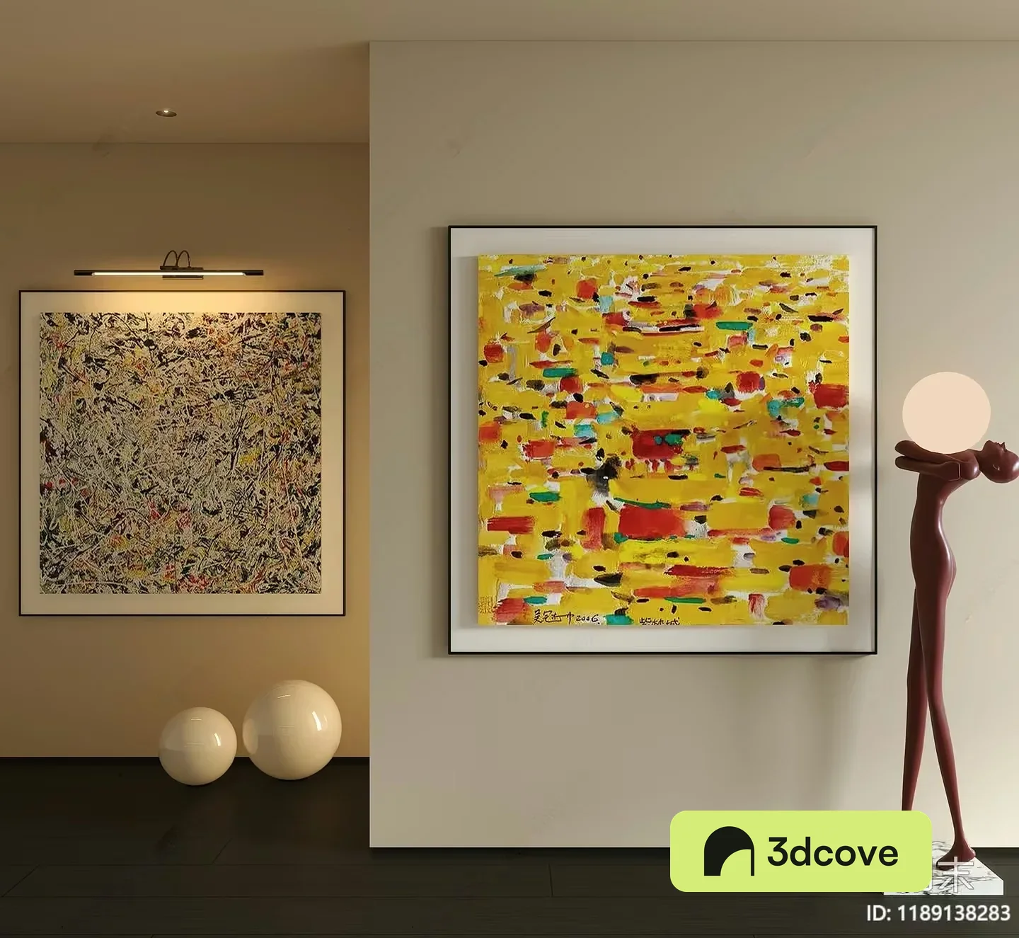 Abstract Artwork In A Modern Setting