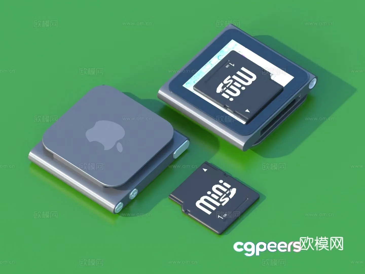 Card reader Memory card Data card SD card Memory card 3D model