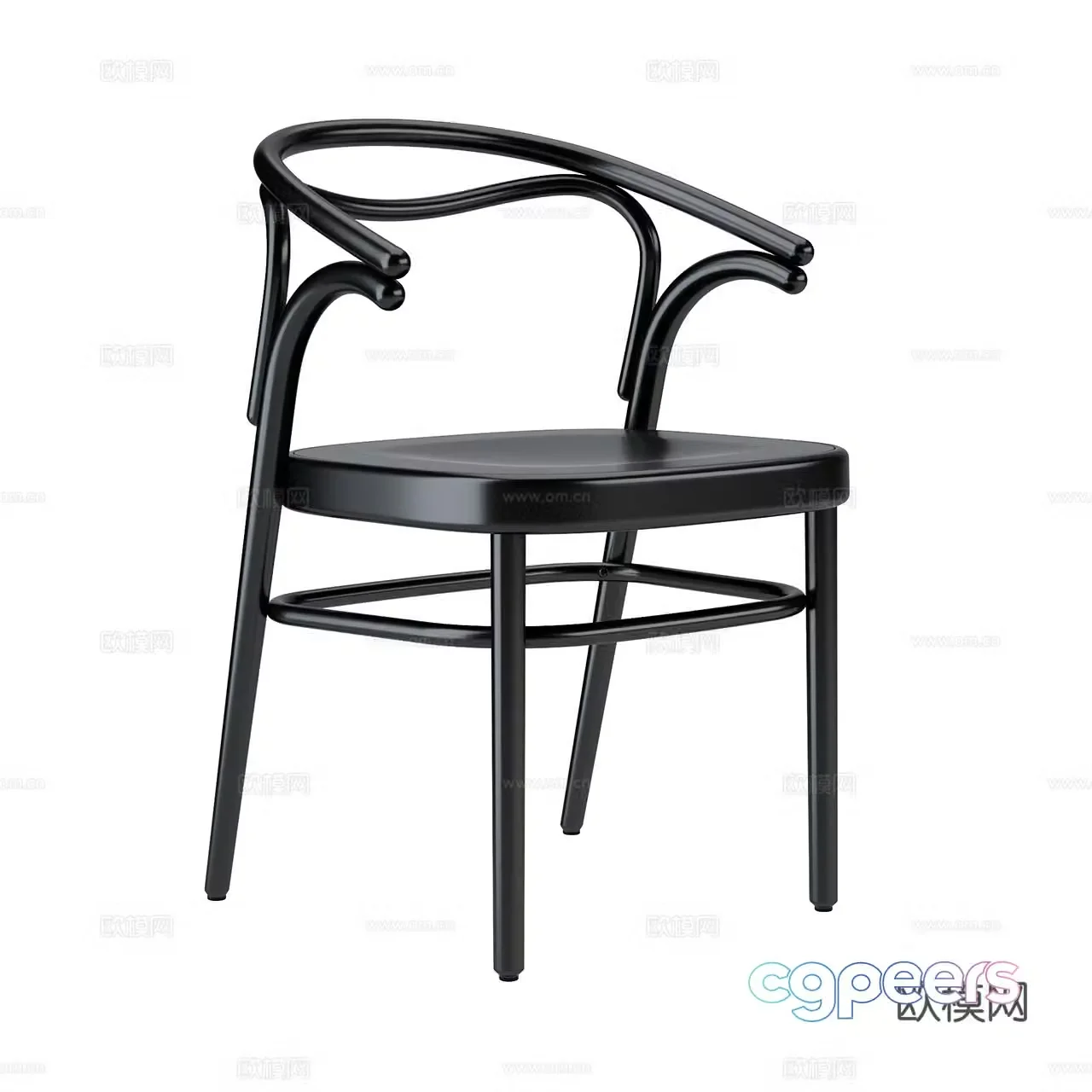 Beaulieu retro single chair medieval style single chair dining chair armchair tea chair 3d model