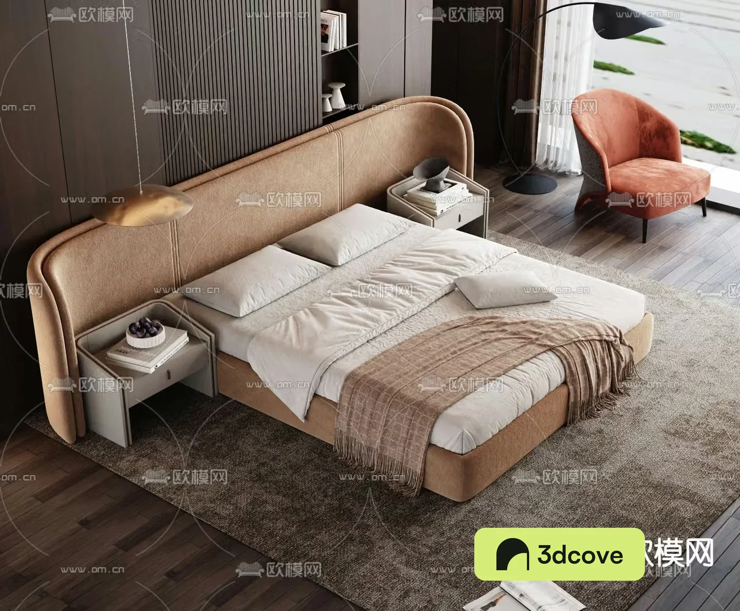 Minotti double bed