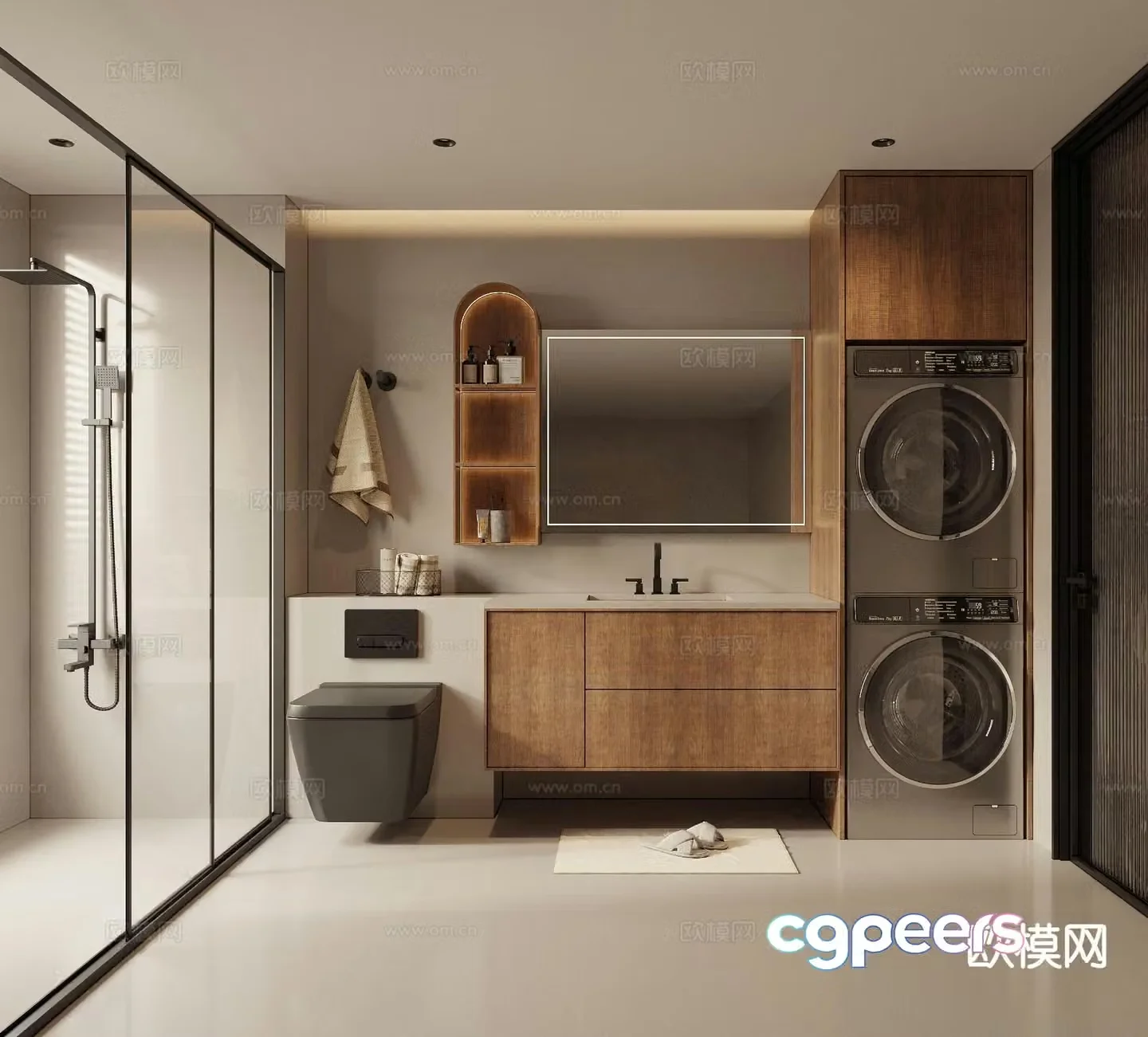 wabi-sabi bathroom bathroom 3d model
