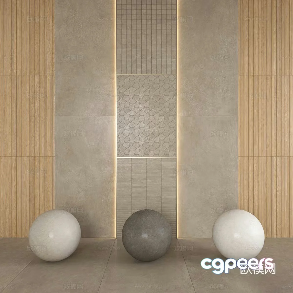 Flower tiles mosaic ceramic tiles antique tiles 3d model