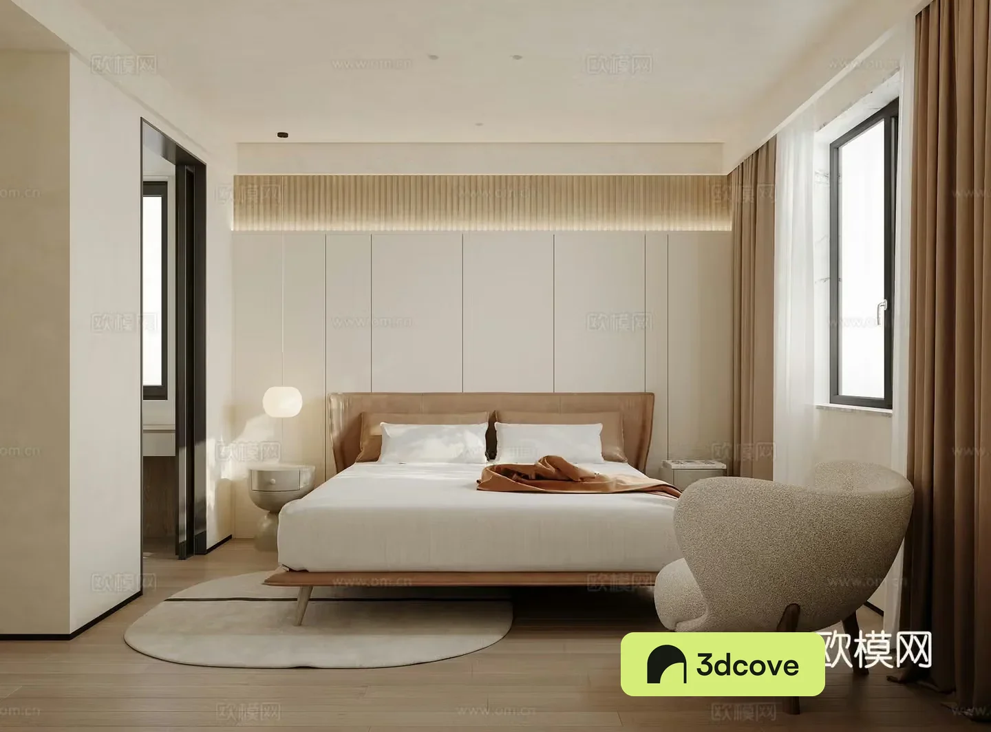 Modern minimalist bedroom master bedroom