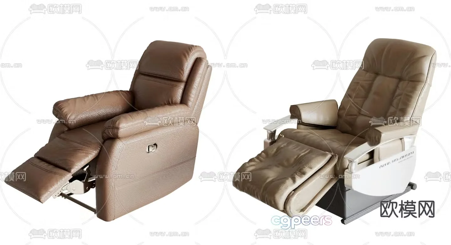 Electric massage chair 3d model