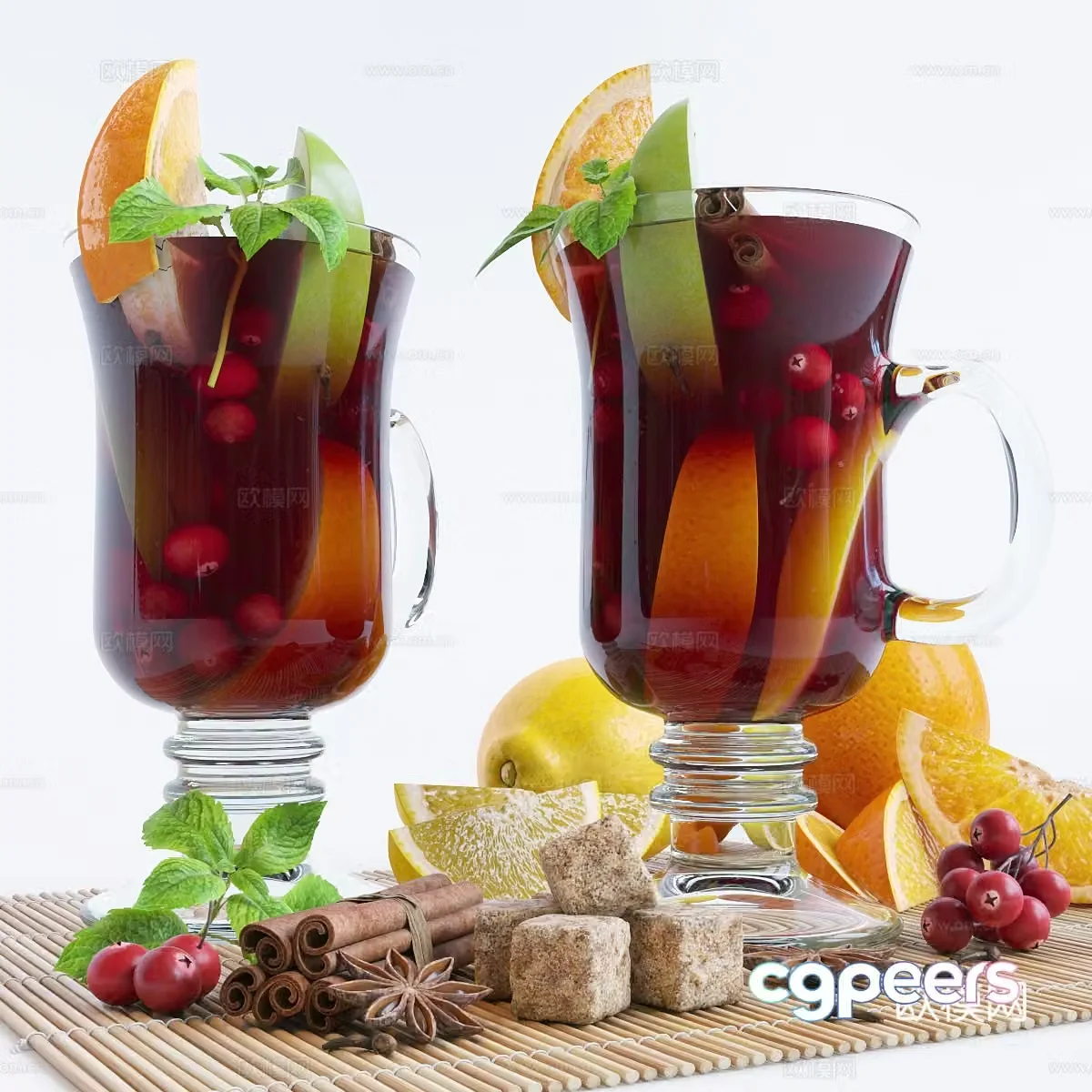 food food alcohol beverage 3d model