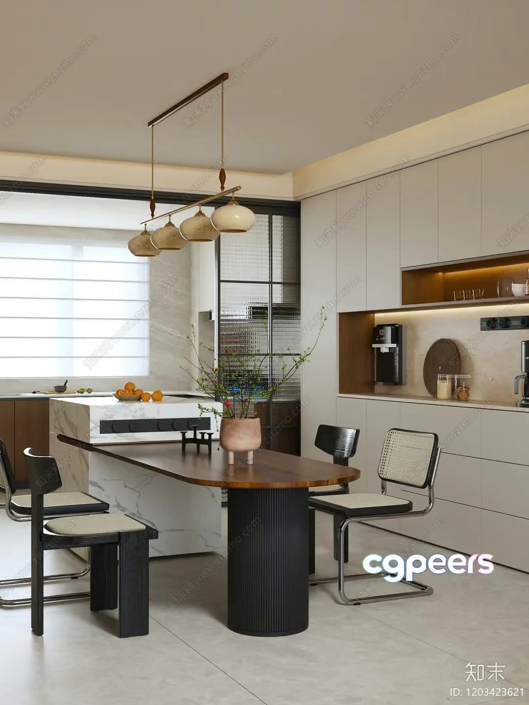 Modern Kitchen 3D Model – 14998 – VRAY Render