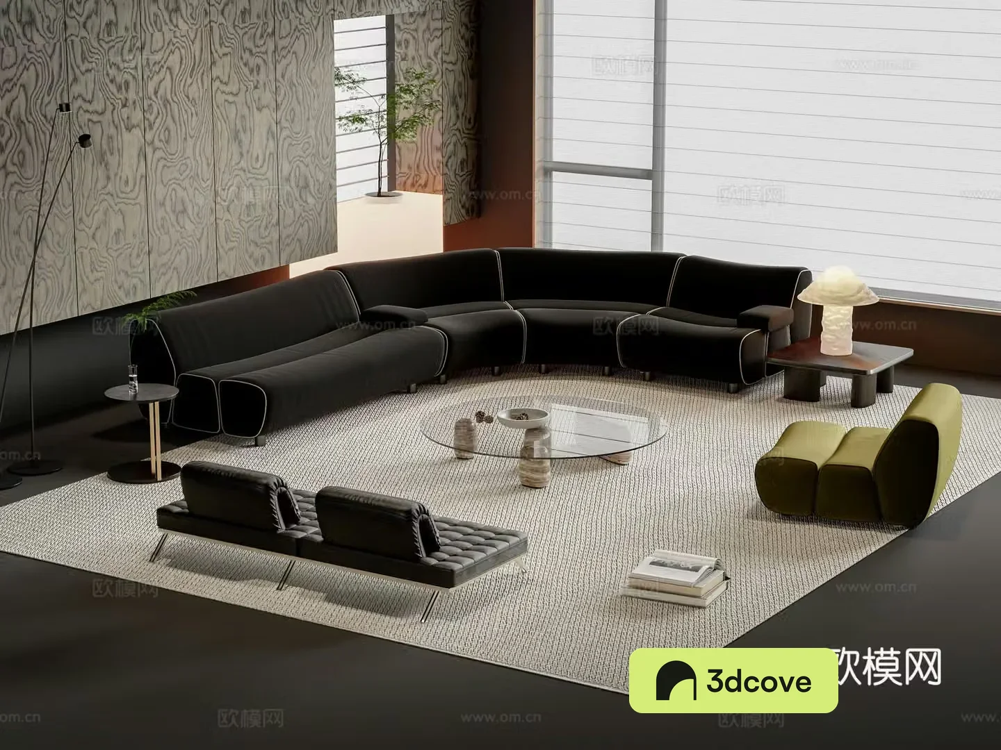 Modern sofa coffee table combination