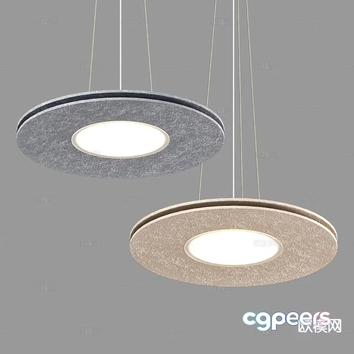 Modern chandelier 3d model