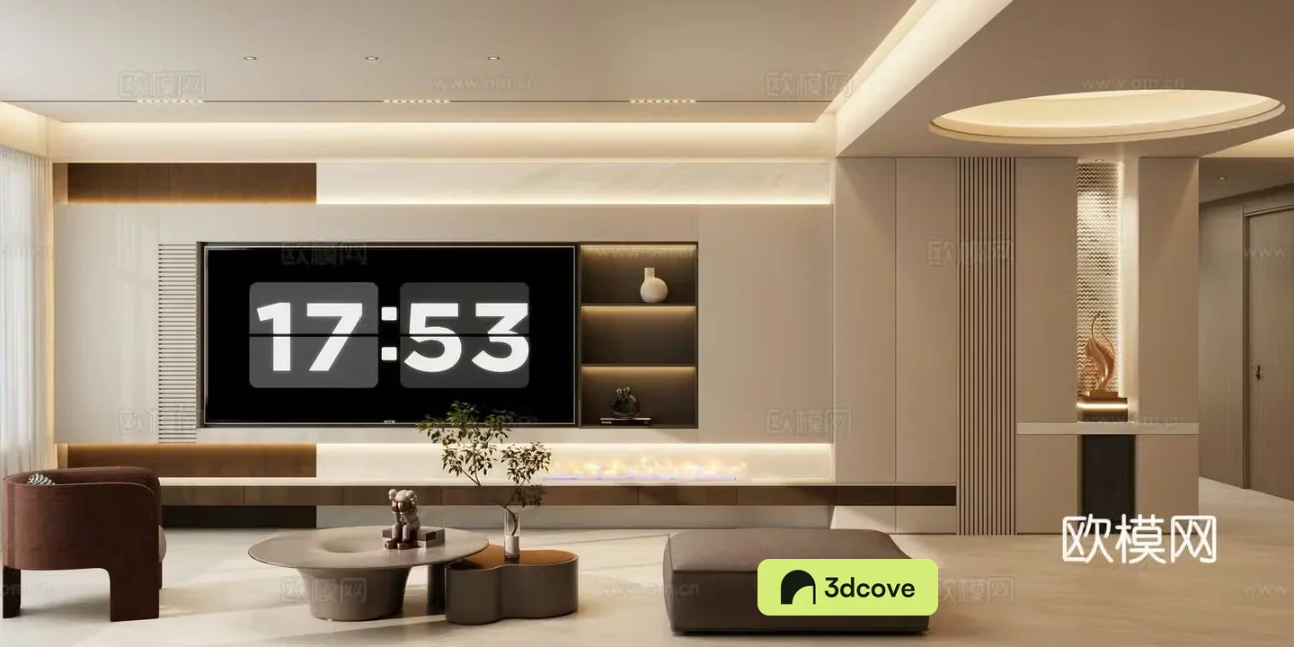 Italian TV background wall