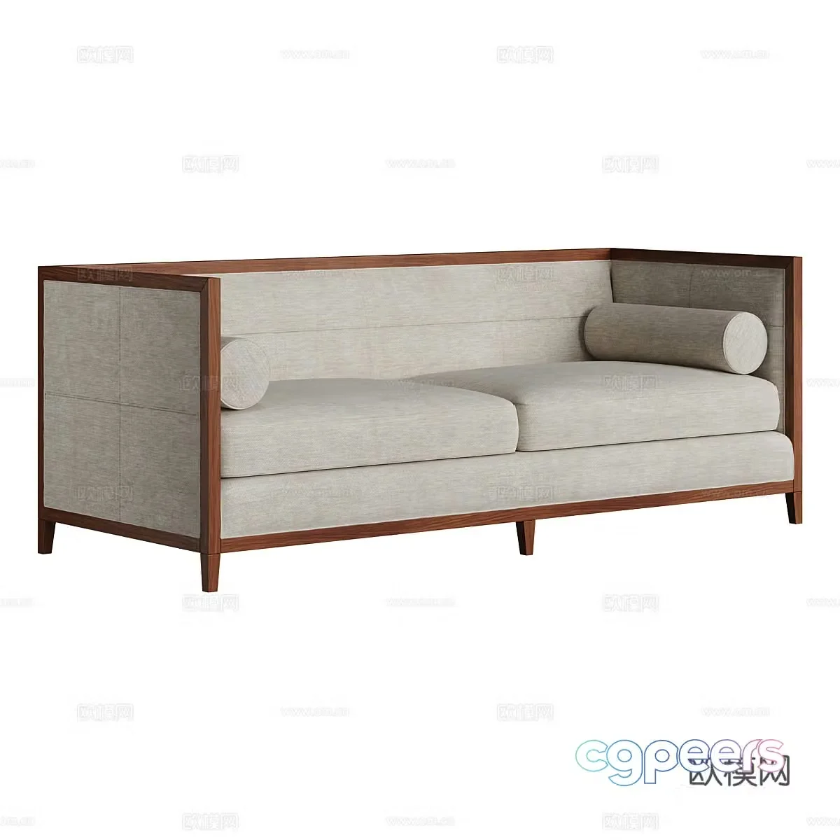 Double sofa 3d model