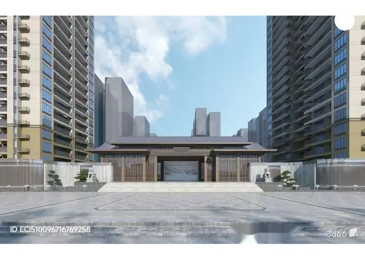 Modern Cityscape 3D Model – 4525 – VRAY Render