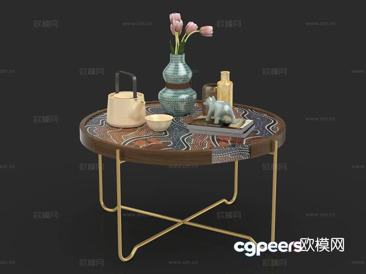 Wabi-sabi coffee table 3d model