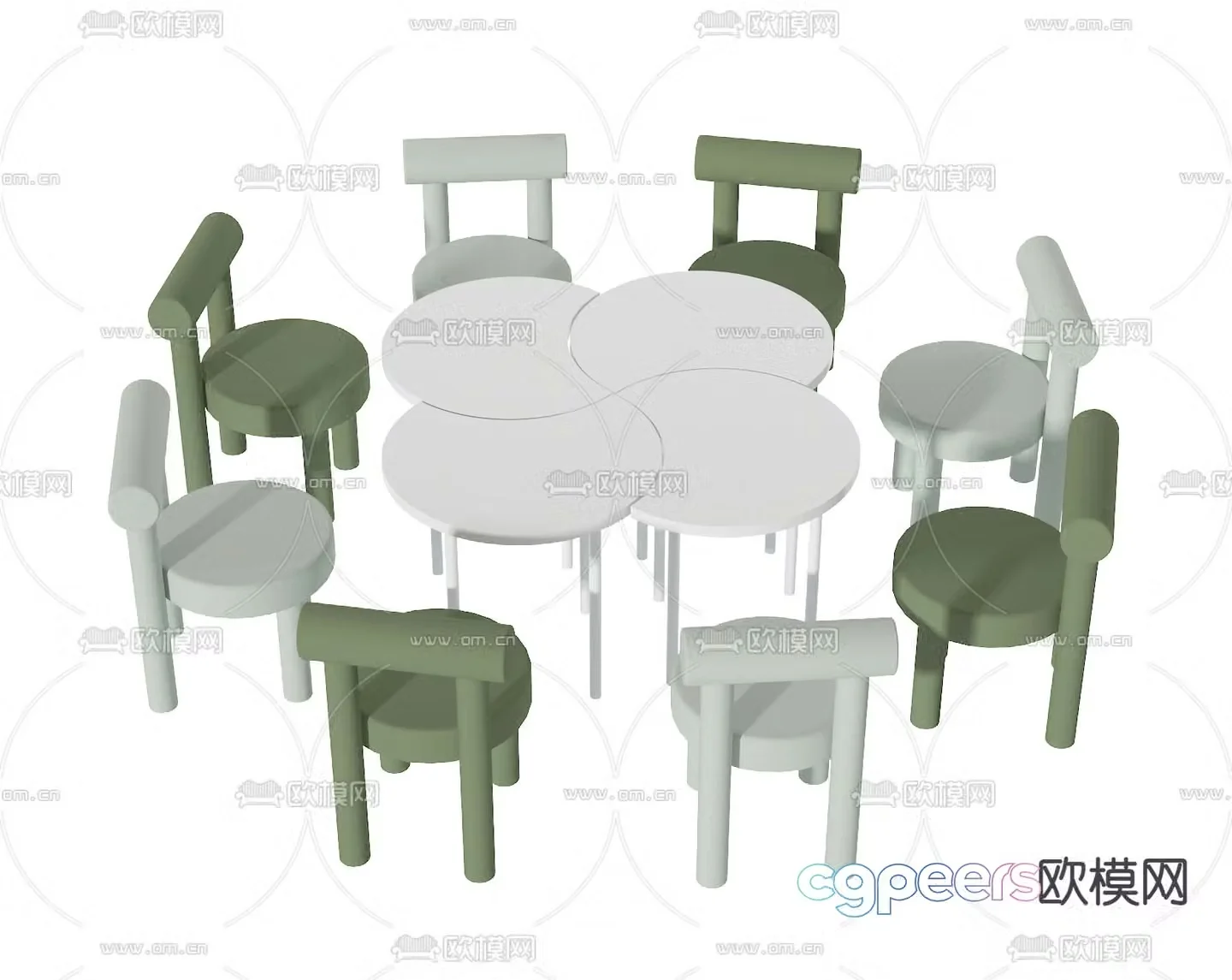 Children’s tables and chairs Toddler tables and chairs 3d model