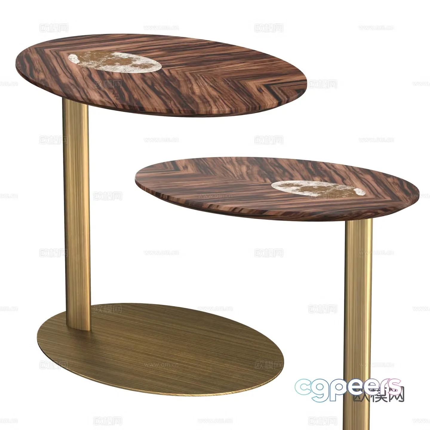 Modern light luxury KEPLERO side 3D model