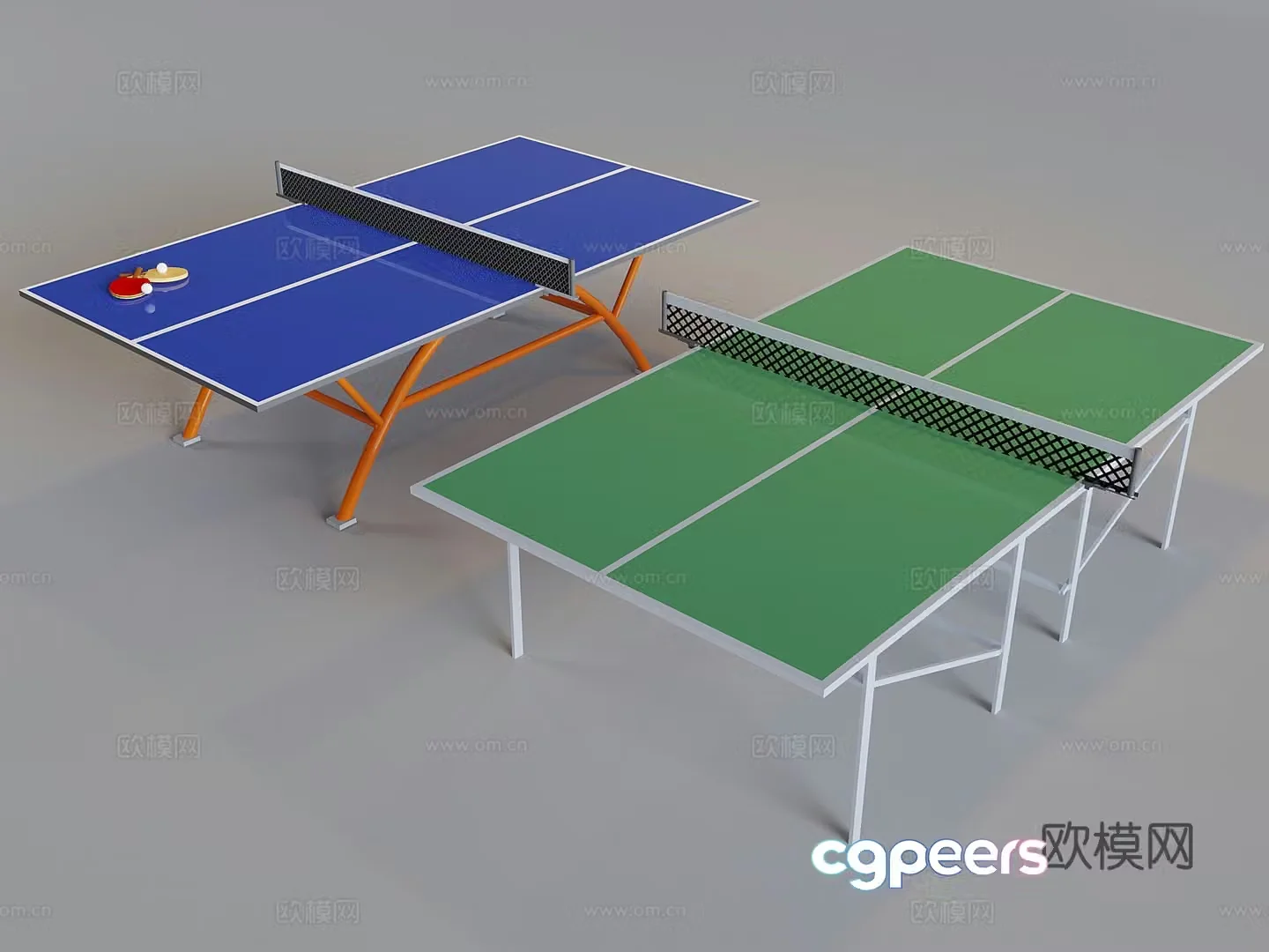 Table tennis table table tennis table ball sports equipment table tennis court 3D model