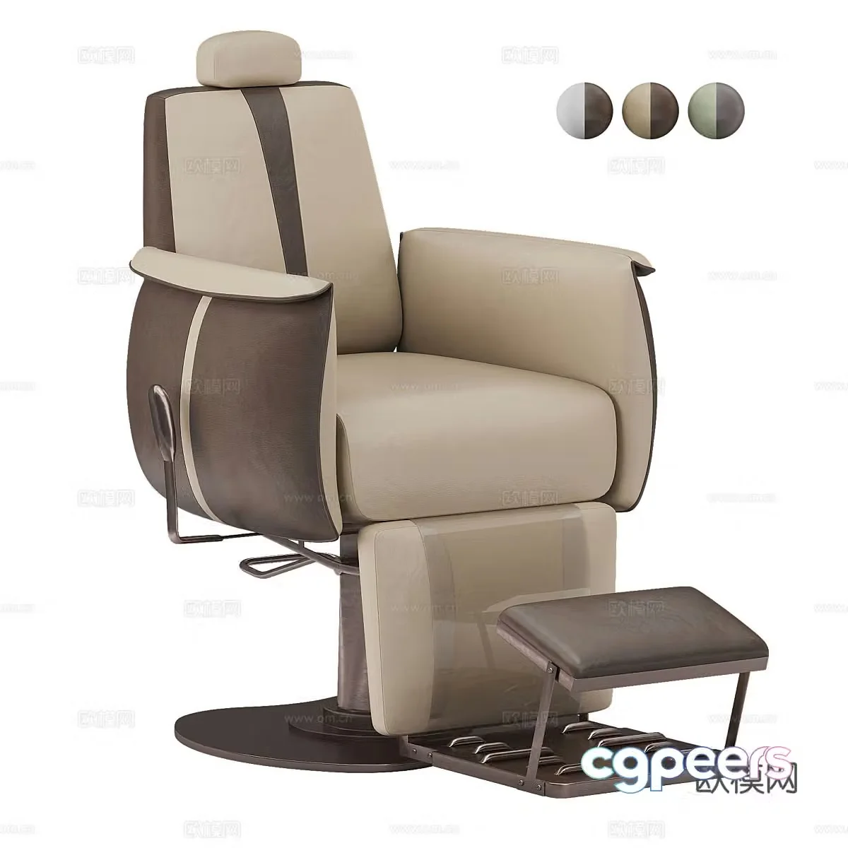 American retro Glorall multifunctional chair 3d model