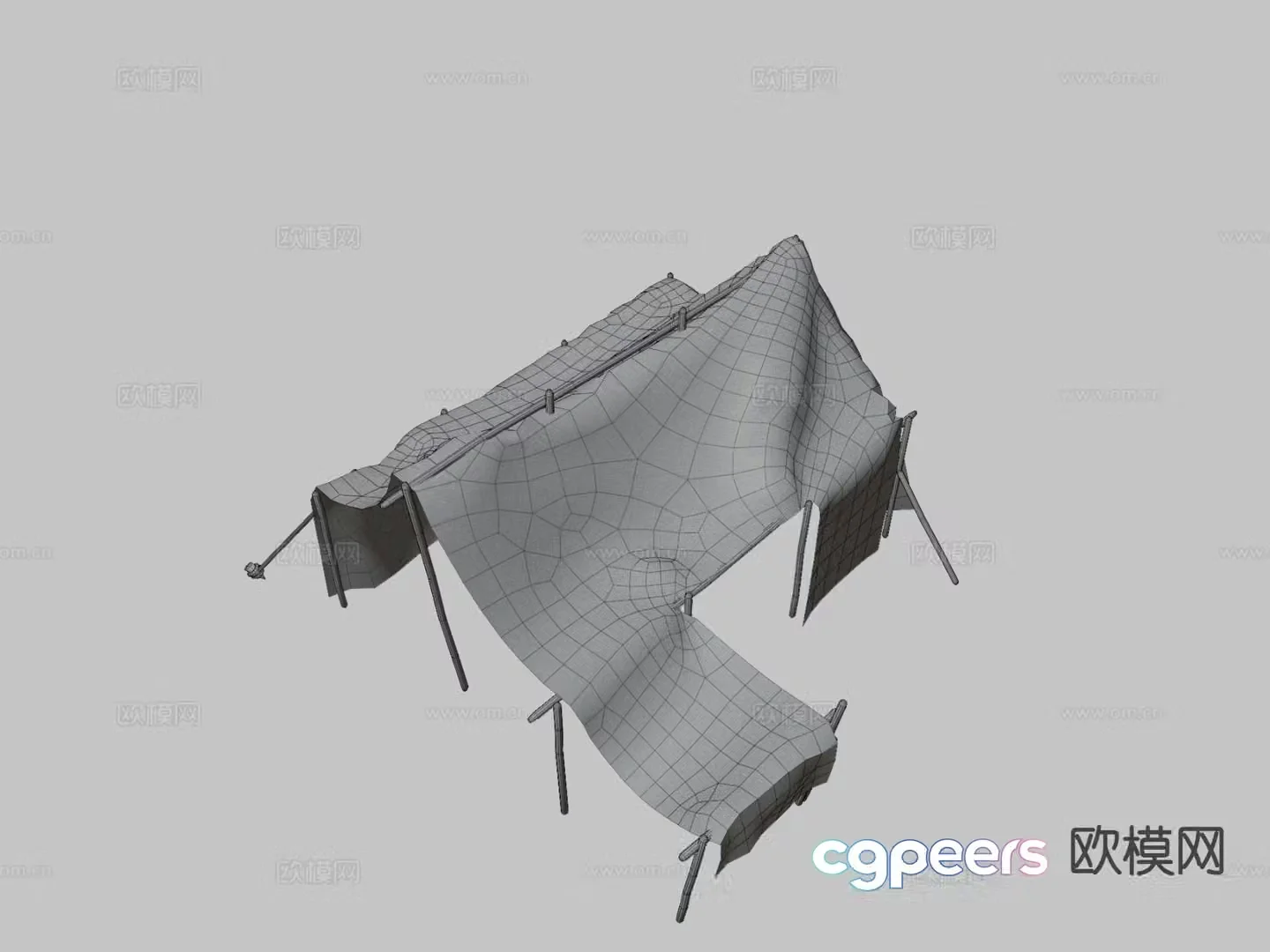 Medieval tent 3d model