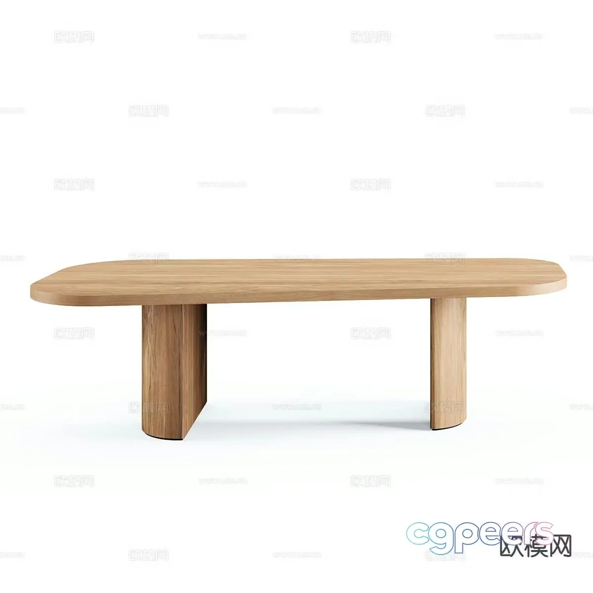 Nordic dining table 3d model