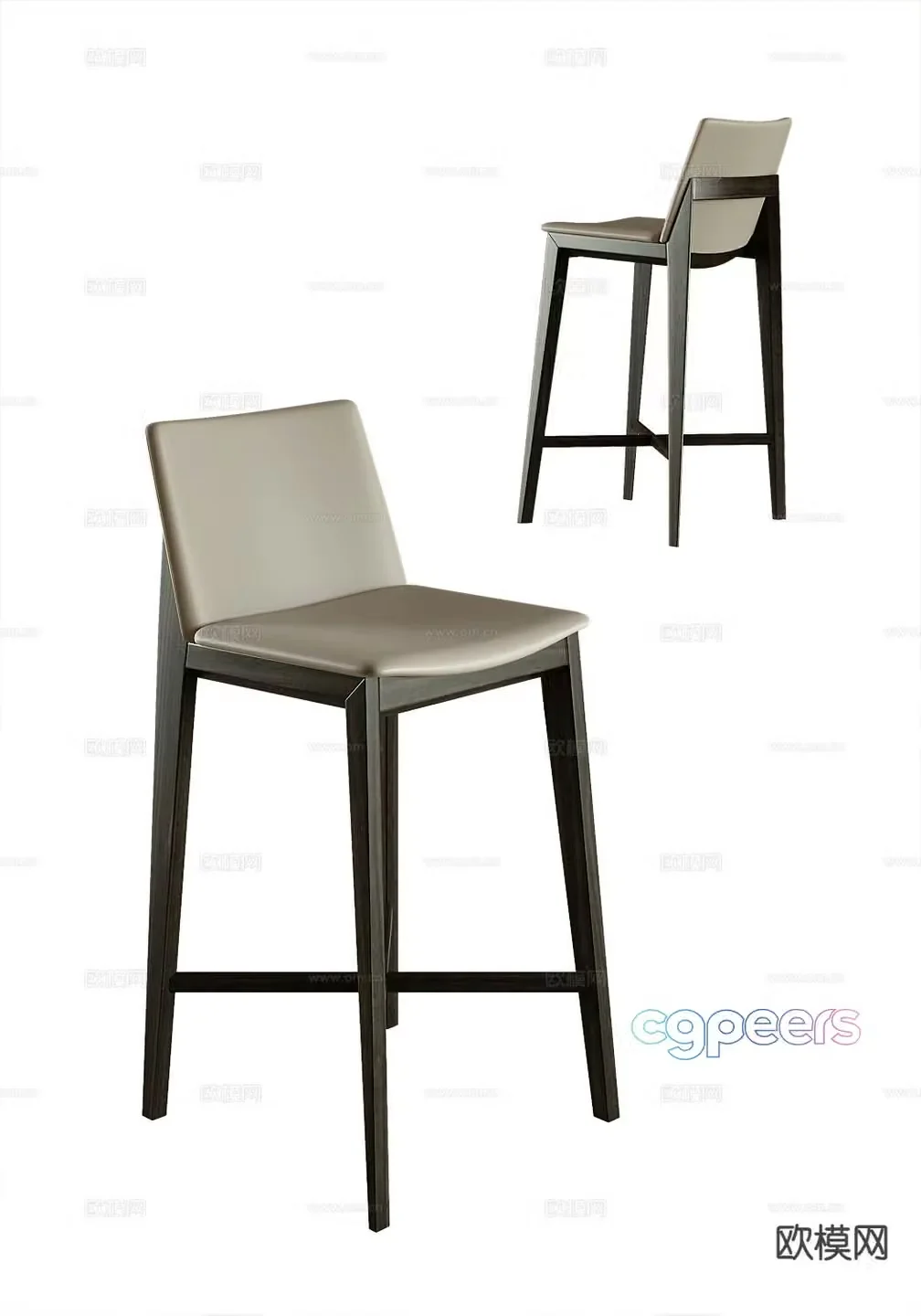 Modern bar stool bar stool 3d model