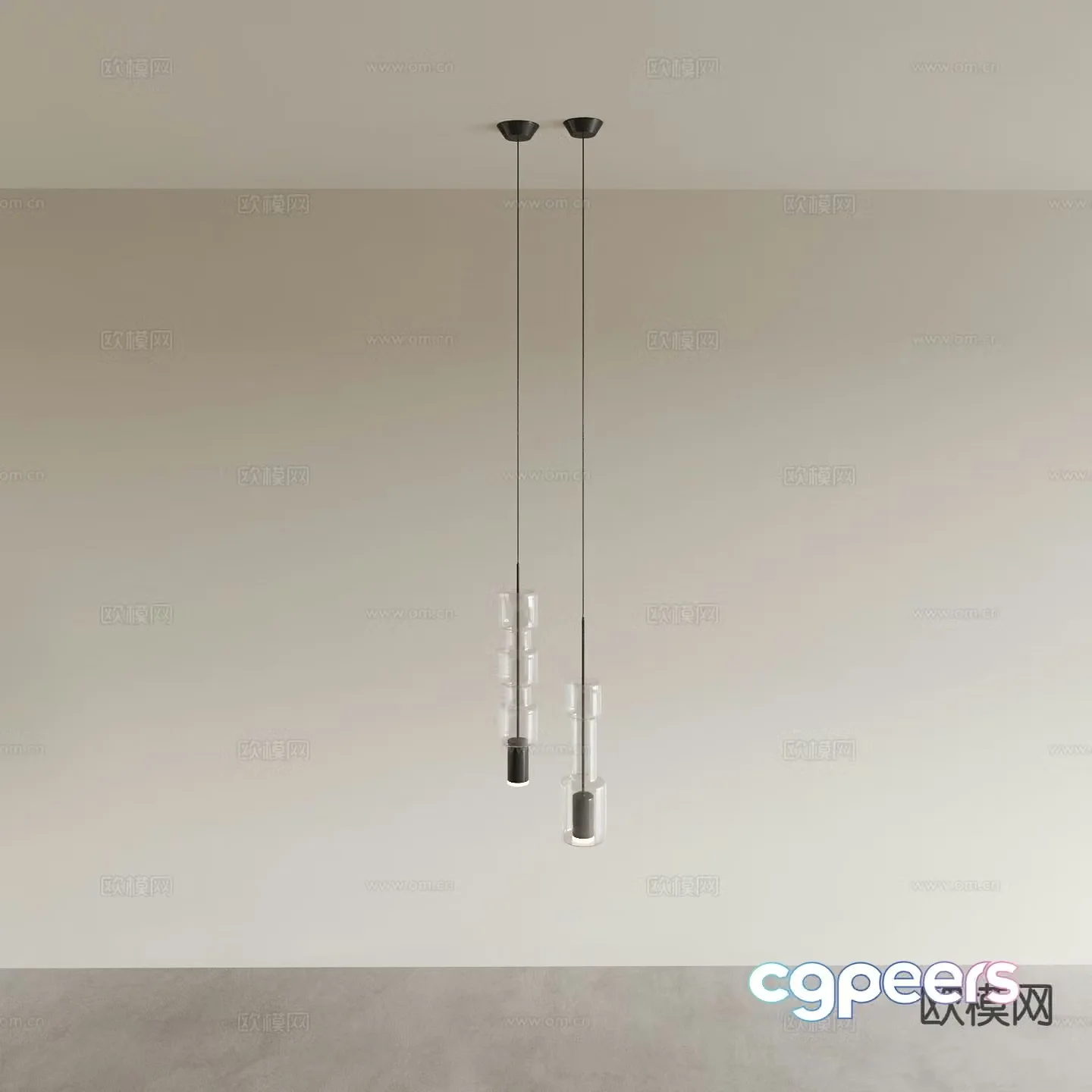 Restaurant small chandelier 3d model