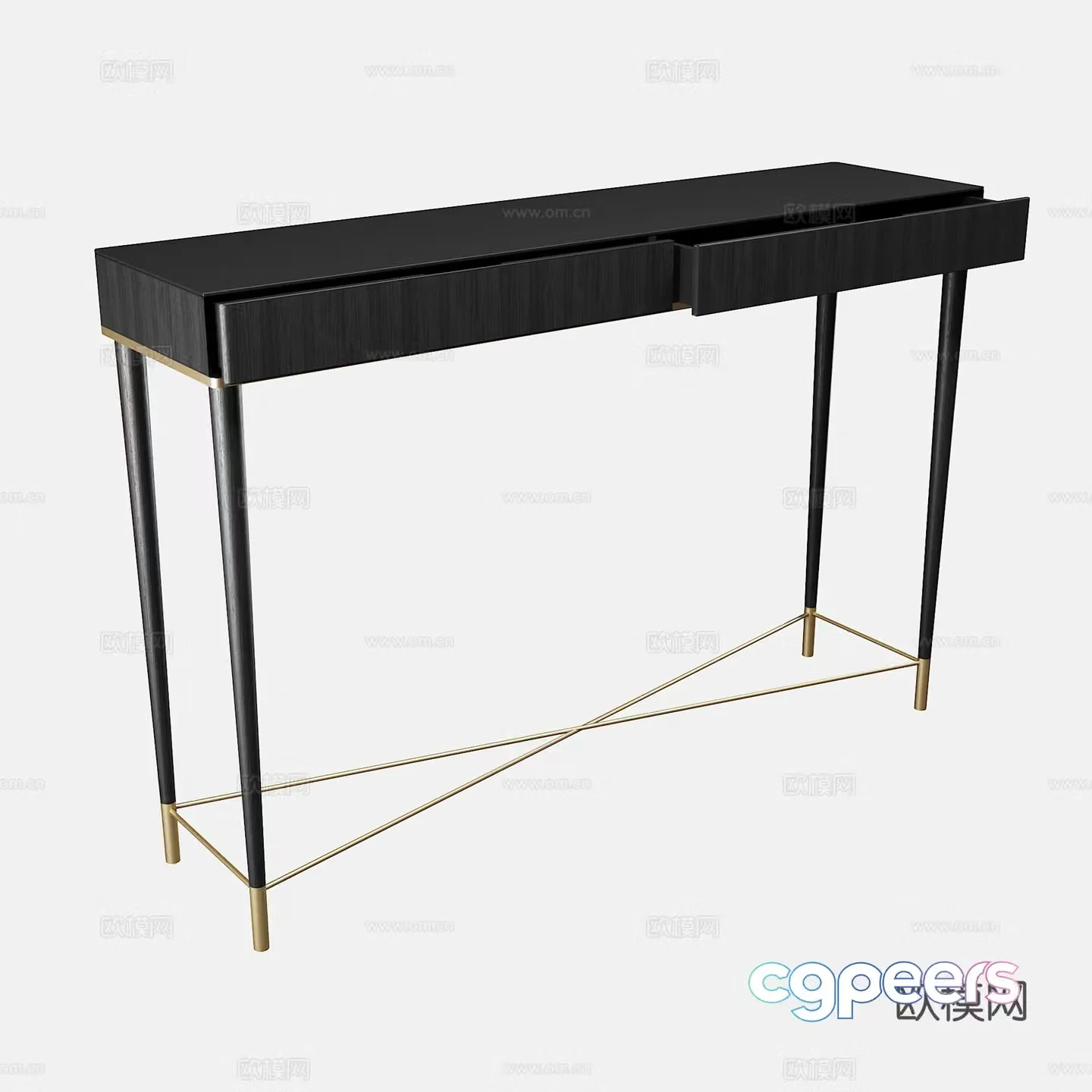 Modern light luxury end viewing platform 3D model