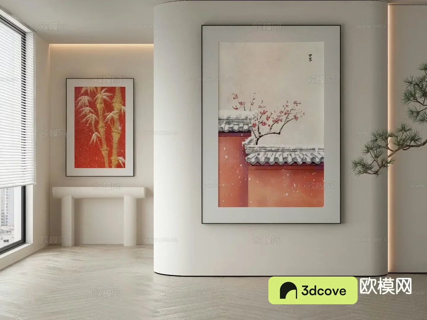 New Chinese style decorative painting architectural painting hanging painting