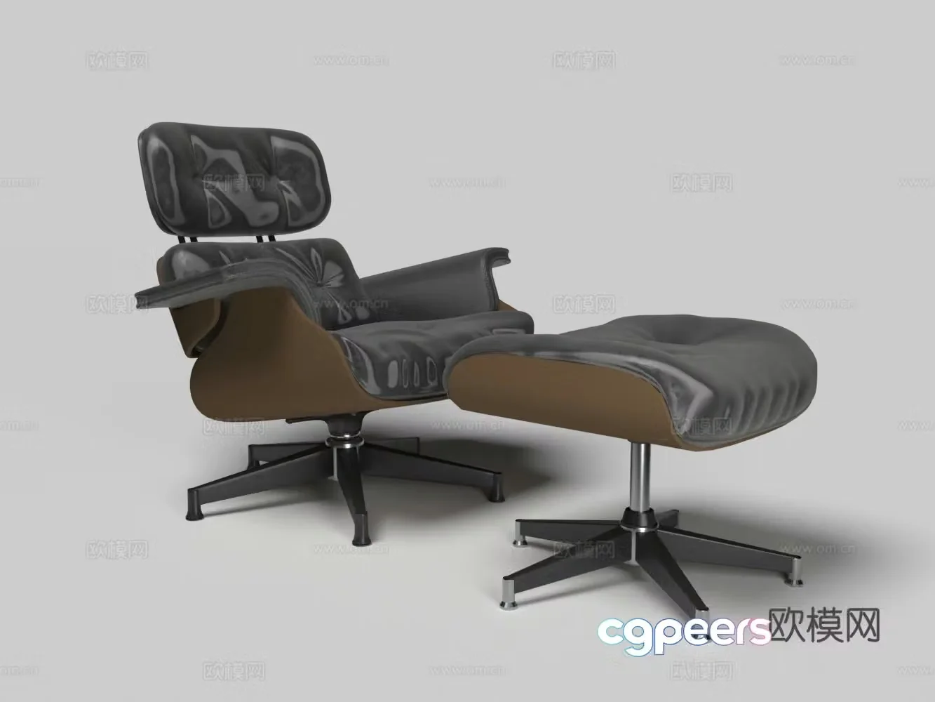 Single sofa Eames lounge chair Computer chair 3d model