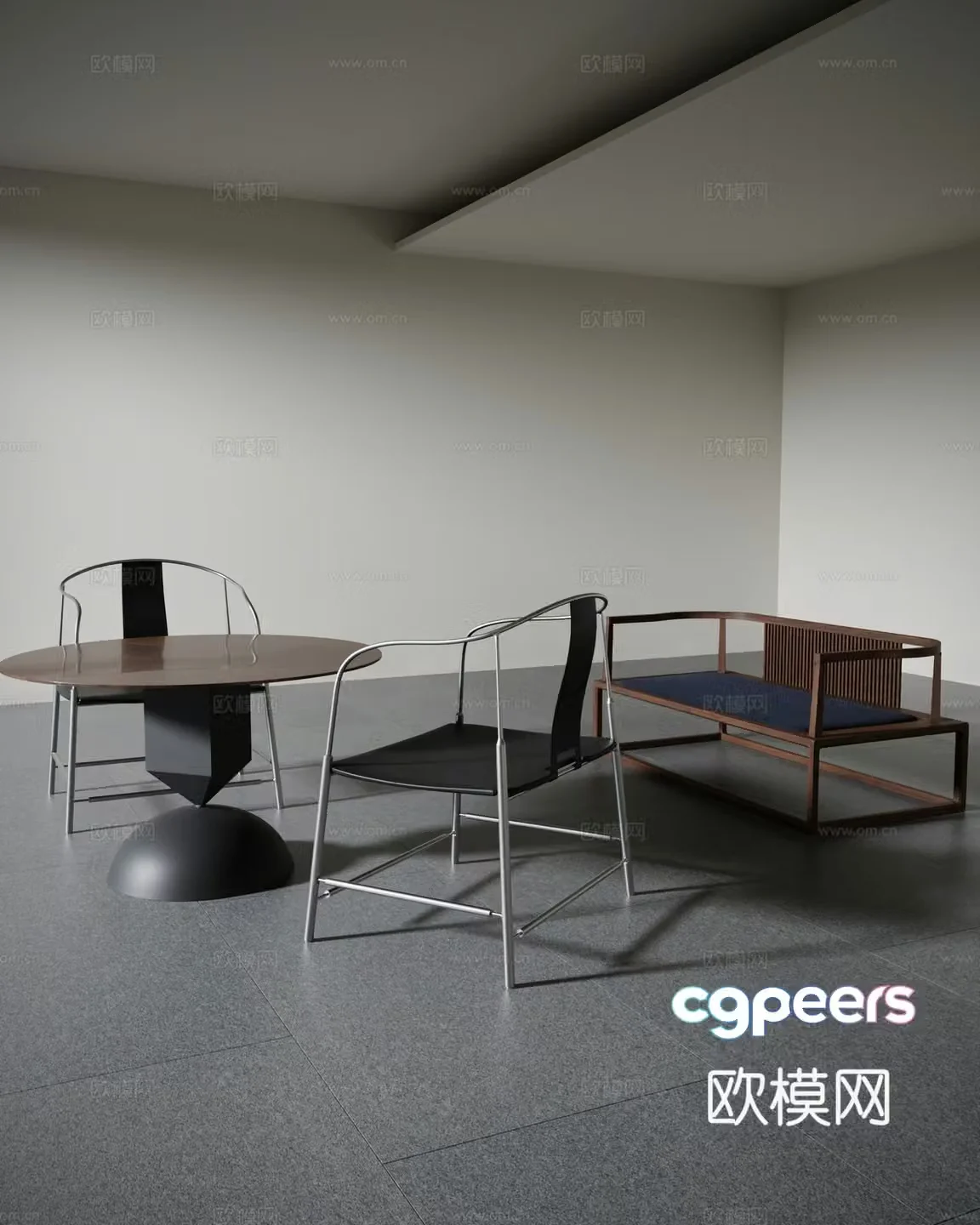 New Chinese table combination 3D model