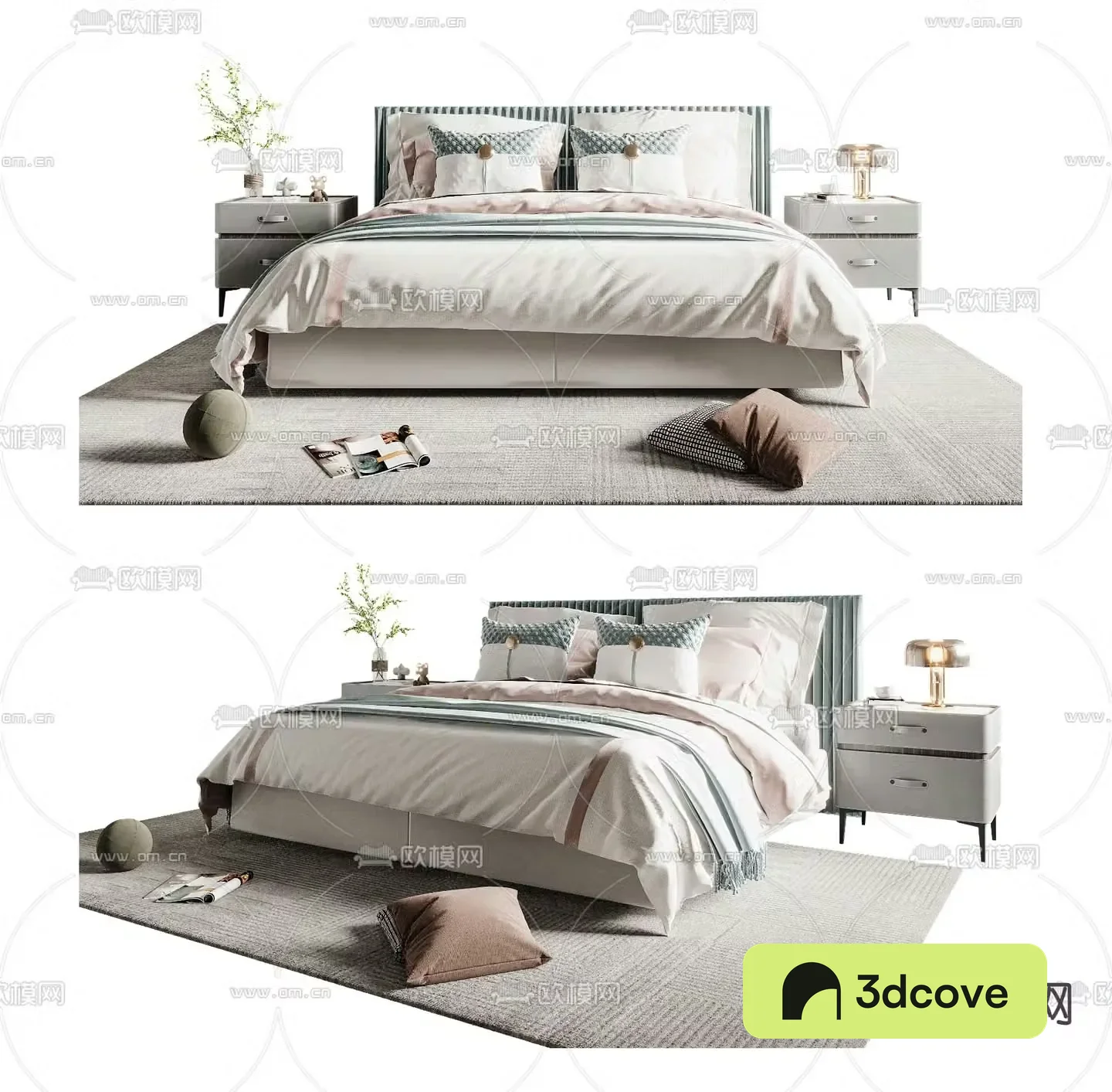 Minotti double bed