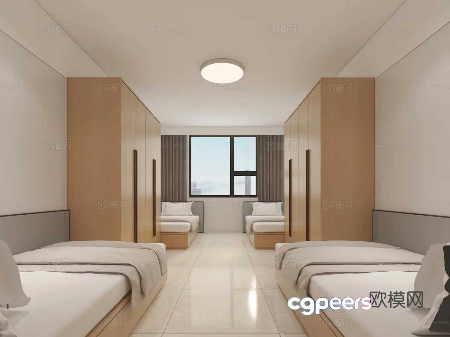 Dormitory employee dormitory 3D model