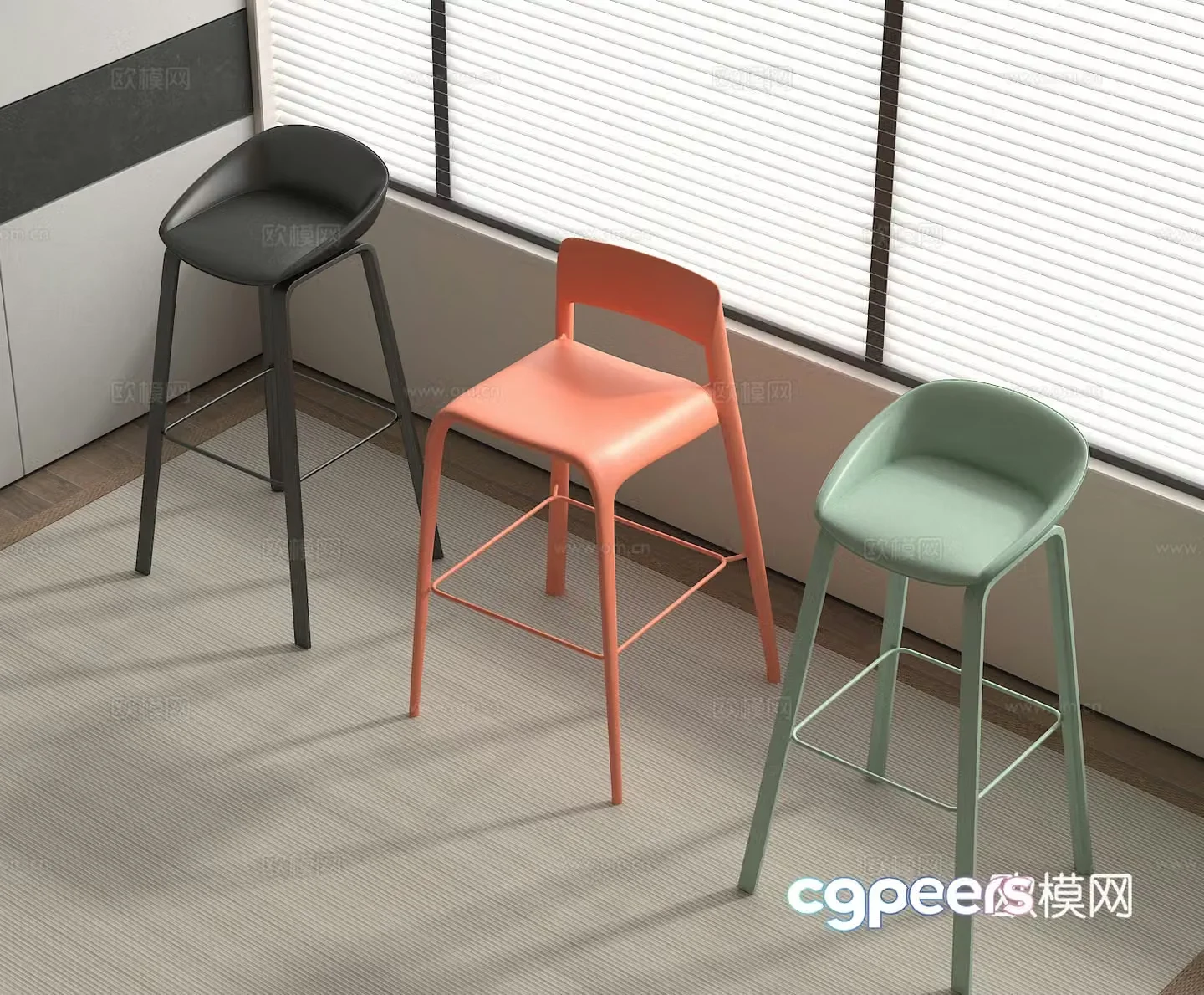 Bar stool Bar stool Bar chair 3d model