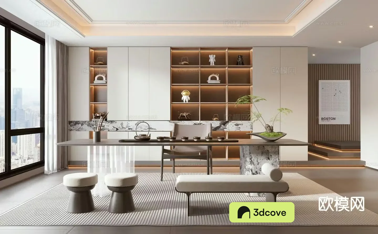 Cream style tea room