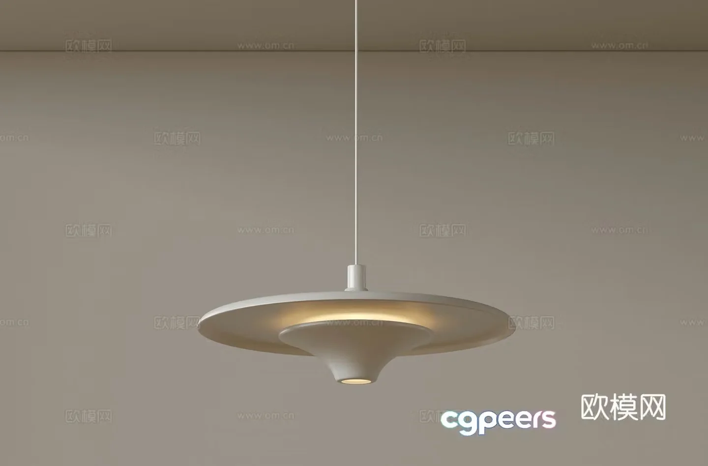 Modern single head chandelier bedside chandelier 3d model