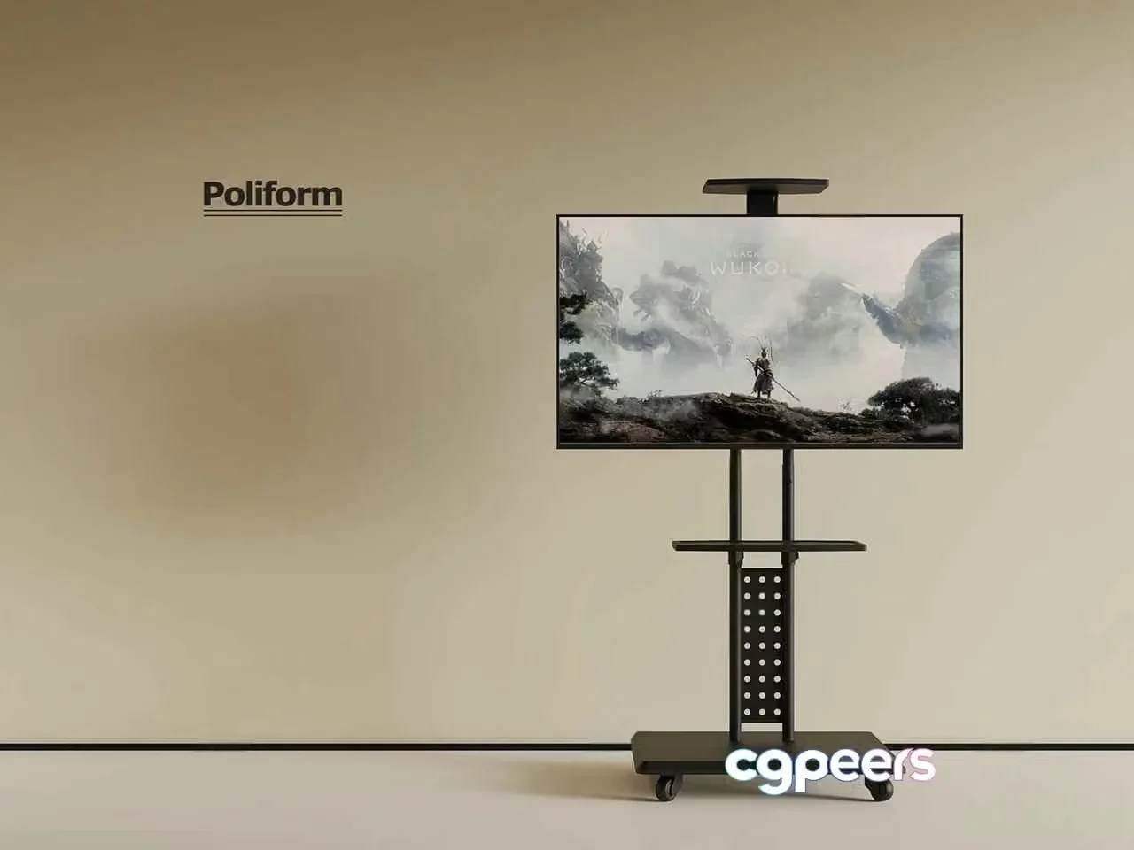 A Tv On A Stand 3D Model – 9361 – VRAY Render